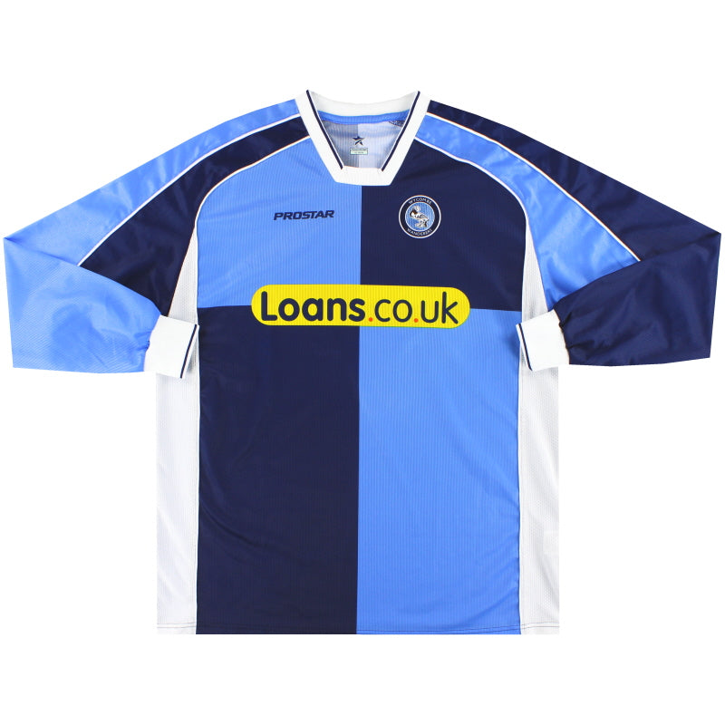 2005-07 Wycombe Wanderers Home Shirt L/S XL Football Shirt