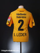 2006-07 FC Schaffhausen Match Issue Shirt S. Leder #2  Football Shirt