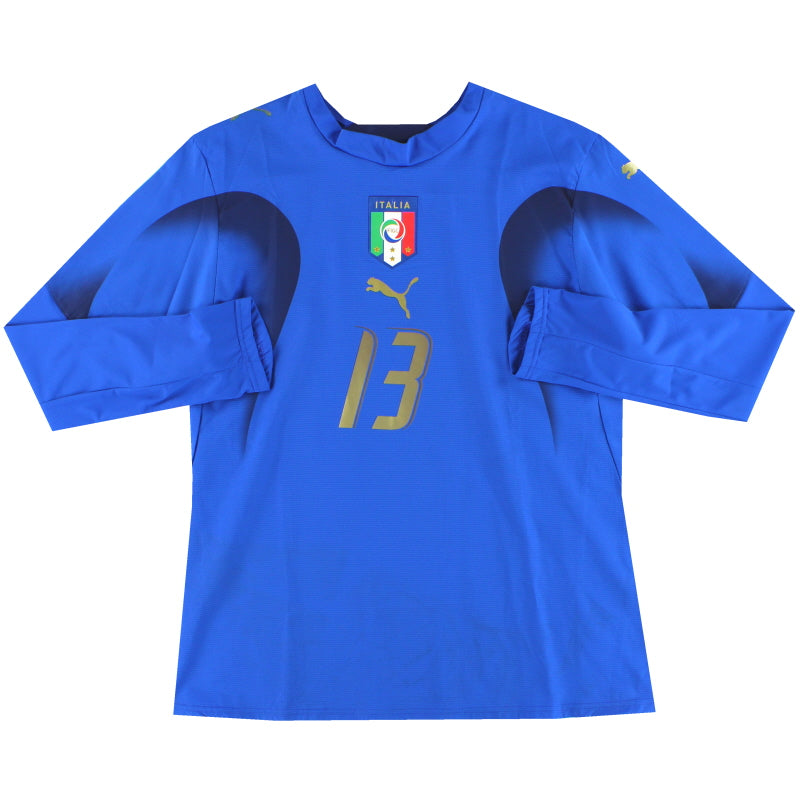 2006-07 Italy Player Issue Home Shirt #13 L/S Women's 14 Football Shirt