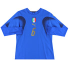 2006-07 Italy Player Issue Home Shirt #6 L/S Women's 14 Football Shirt