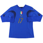 2006-07 Italy Puma Player Issue Home Shirt #17 L/S Women's 14 Football Shirt