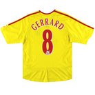 2006-07 Liverpool adidas Away Shirt Gerrard #8 L.Boys Football Shirt