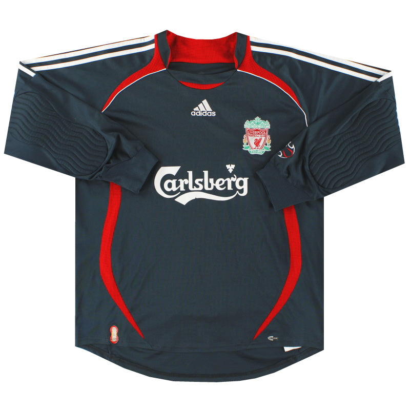 2006-07 Liverpool adidas Goalkeeper Shirt L Football Shirt