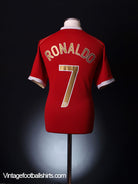 2006-07 Manchester United Champions League Home Shirt Ronaldo #7 XL Football Shirt