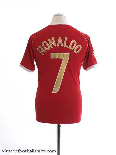 2006-07 Manchester United CL Home Shirt Ronaldo #7 XL.Boys Football Shirt