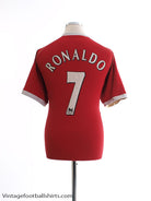 2006-07 Manchester United Home Shirt Ronaldo #7 L Football Shirt