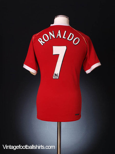 2006-07 Manchester United Home Shirt Ronaldo #7 XL Football Shirt