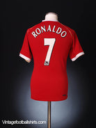 2006-07 Manchester United Home Shirt Ronaldo #7 XL.Boys Football Shirt