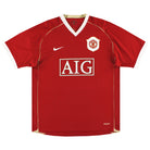 2006-07 Manchester United Nike Home Shirt L Football Shirt