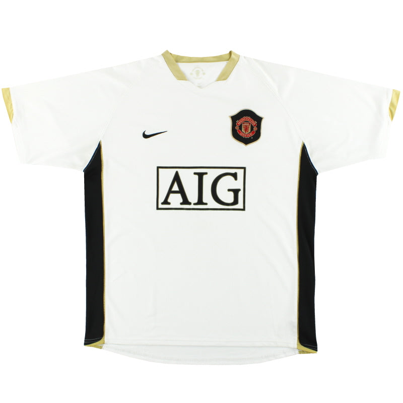 2006-07 Manchester United Nike Away Shirt L Football Shirt