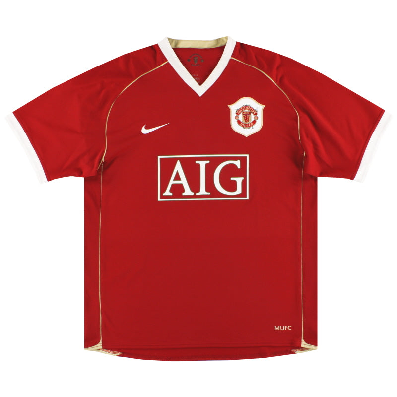 2006-07 Manchester United Nike Home Shirt M Football Shirt