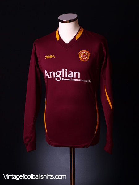 2006-07 Motherwell Away Shirt *L/S* M Football Shirt