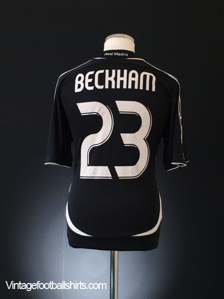 2006-07 Real Madrid Away Shirt Beckham #23 L Football Shirt