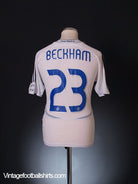 2006-07 Real Madrid Home Shirt Beckham #23 XL.Boys Football Shirt