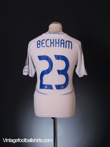 2006-07 Real Madrid Home Shirt Beckham #23 XL.Boys Football Shirt