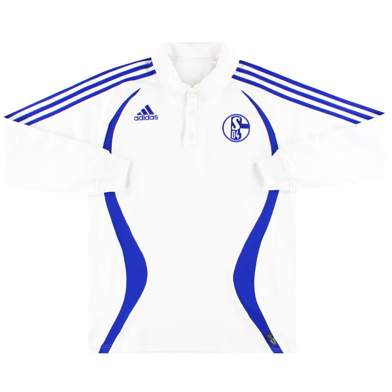 2006-07 Schalke adidas  Polo Shirt L/S M Polo Shirt