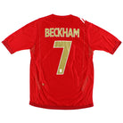 2006-08 England Umbro Away Shirt Beckham #7 S Football Shirt