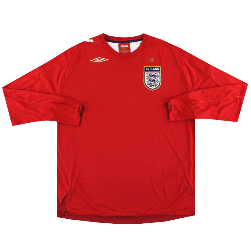 2006-08 England Umbro Away Shirt L/S XXXL Football Shirt