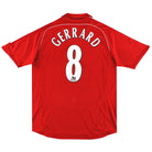 2006-08 Liverpool adidas Home Shirt Gerrard #8 L Football Shirt