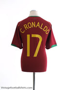 2006-08 Portugal Home Shirt C. Ronaldo #17 M Football Shirt