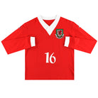 2006-08 Wales Kappa Player Issue Home Shirt #16 L/S *As New* XL Football Shirt