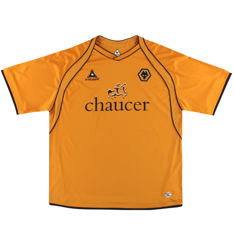 2006-08 Wolves Le Coq Sportif Home Shirt L Football Shirt