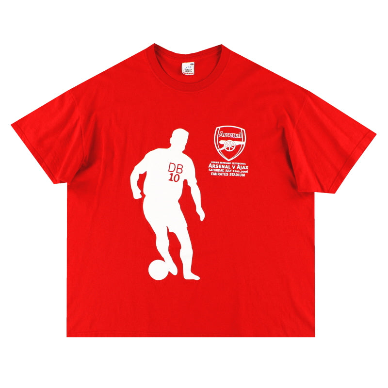 2006 Arsenal Dennis Bergkamp Testimonial Tee XL T-Shirt