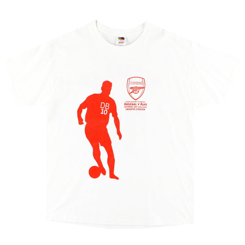 2006 Arsenal Dennis Bergkamp Testimonial Tee XL T-Shirt