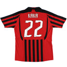 2007-08 AC Milan Home Shirt Kaka #22 L Football Shirt