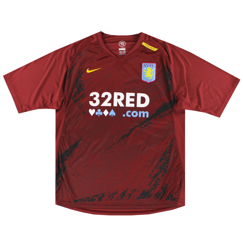 2007-08 Aston Villa Nike Player Isuue Training Shirt L Training Shirt