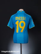 2007-08 Barcelona Away Shirt Messi #19 S Football Shirt