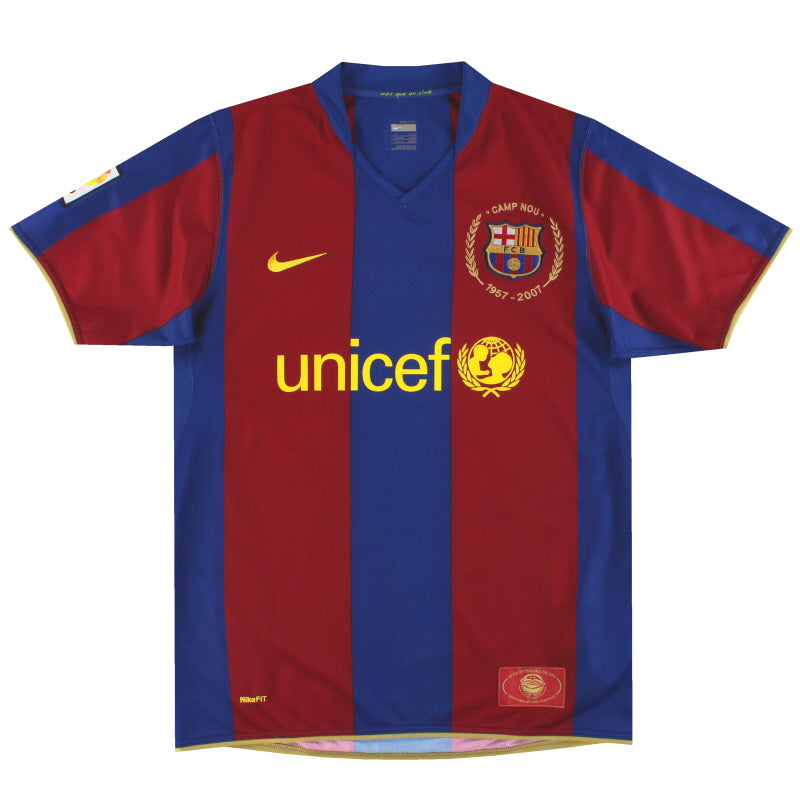 2007-08 Barcelona Nike Home Shirt M Football Shirt