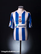 2007-08 Deportivo Home Shirt L Football Shirt