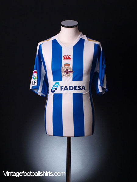 2007-08 Deportivo Home Shirt XL Football Shirt