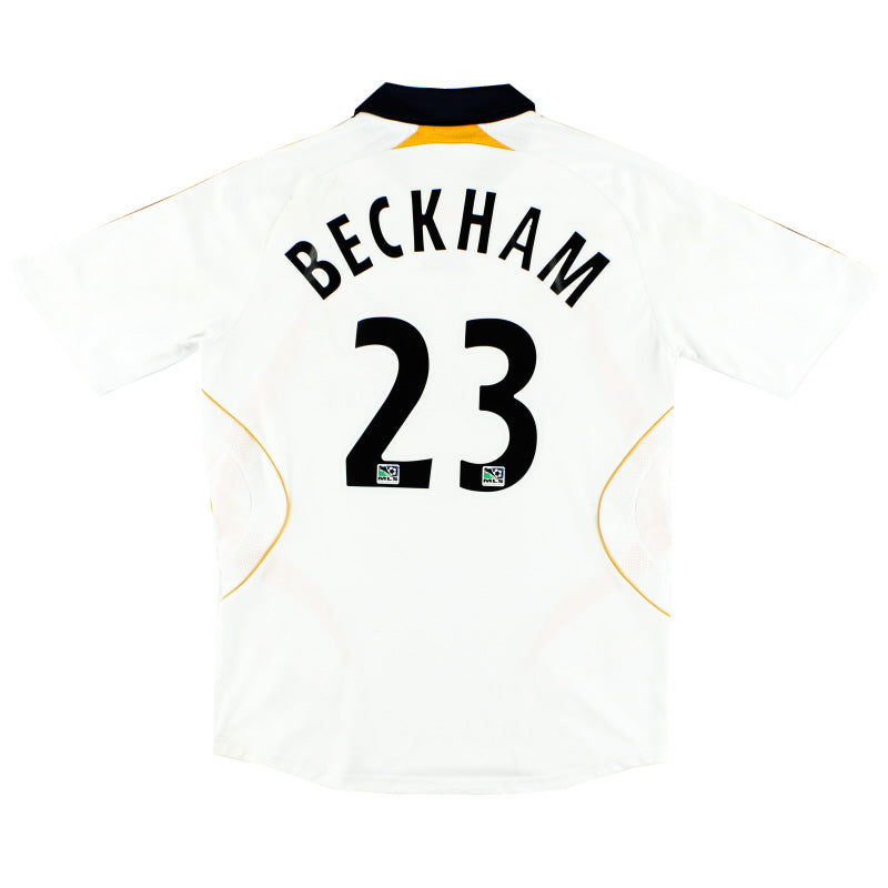 2007-08 LA Galaxy adidas Home Shirt Beckham #23 *w/tags* S Football Shirt