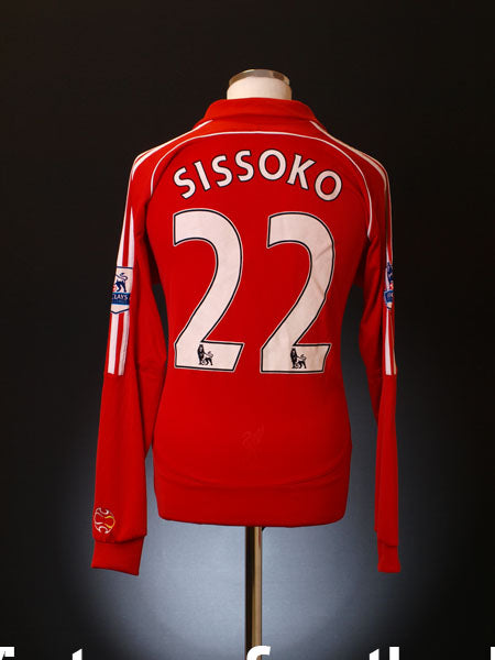 2007-08 Liverpool Match Issue Home Shirt Sissoko #22 L/S Football Shirt