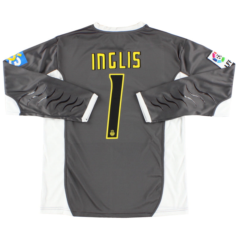 2007-08 Mallorca Goalkeeper Shirt Inglis #1 L/S L Football Shirt