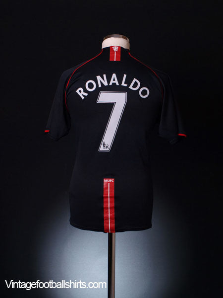 2007-08 Manchester United Away Shirt Ronaldo #7 L Football Shirt