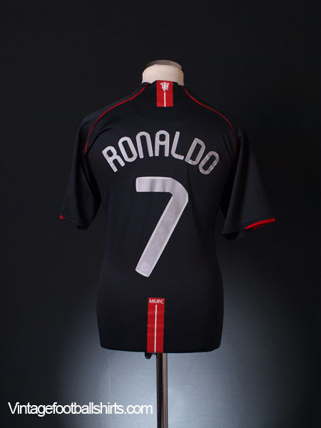 2007-08 Manchester United European Away Shirt Ronaldo #7 XL Football Shirt