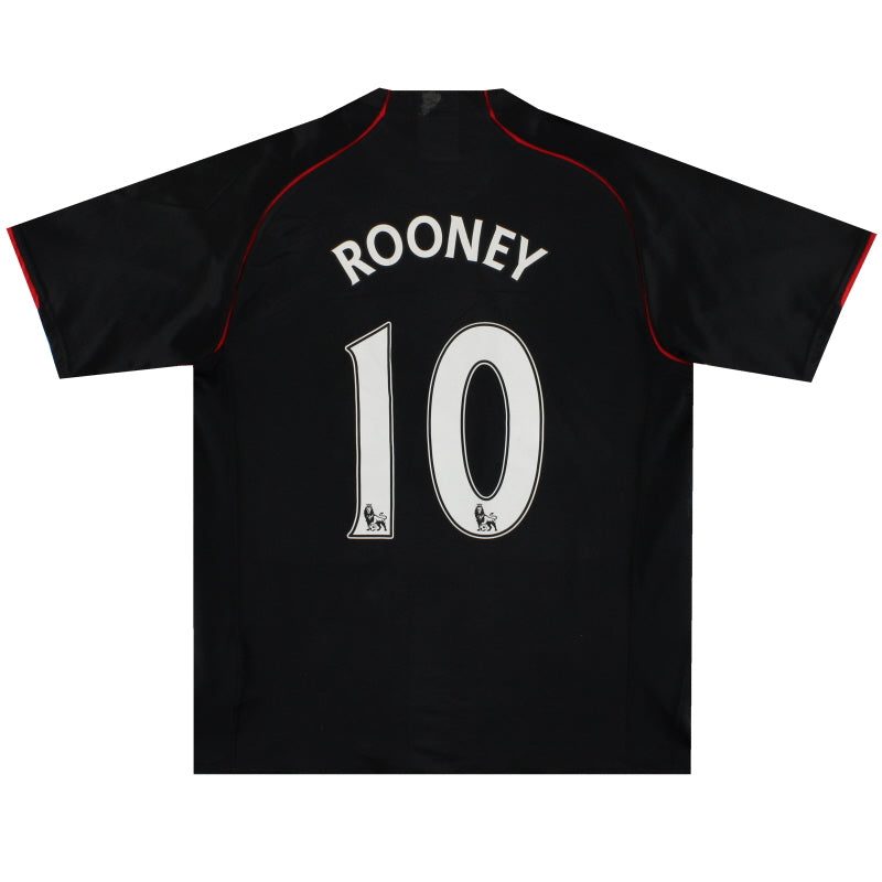 2007-08 Manchester United Nike Away Shirt Rooney #10 L Football Shirt