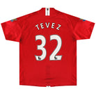 2007-08 Manchester United Nike Home Shirt Tevez #32 XL Football Shirt