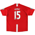 2007-08 Manchester United Nike Home Shirt Vidic #15 XL Football Shirt