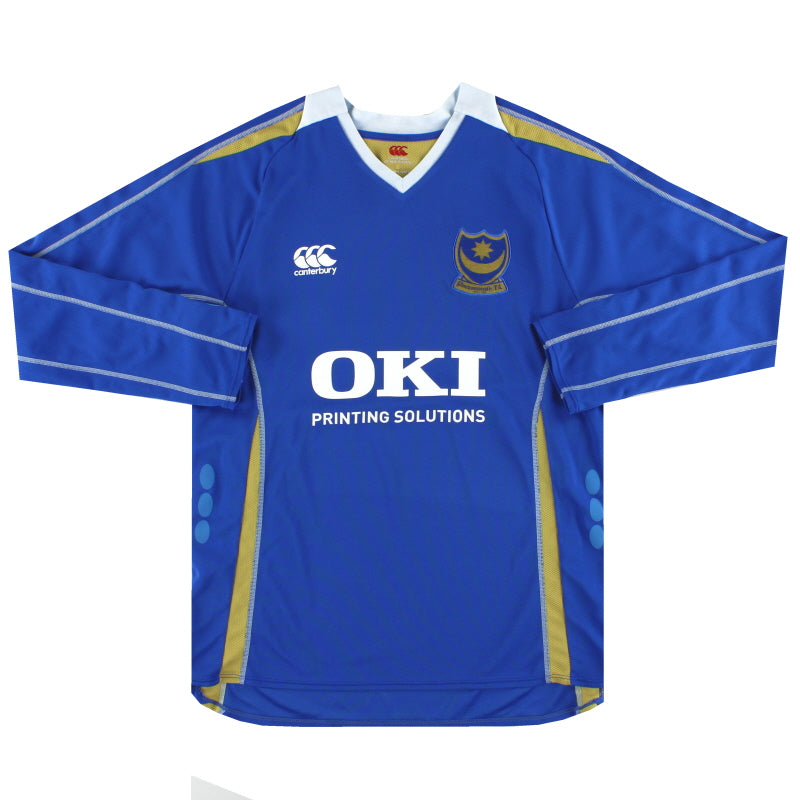 2007-08 Portsmouth Canterbury Home Shirt L/S S Football Shirt