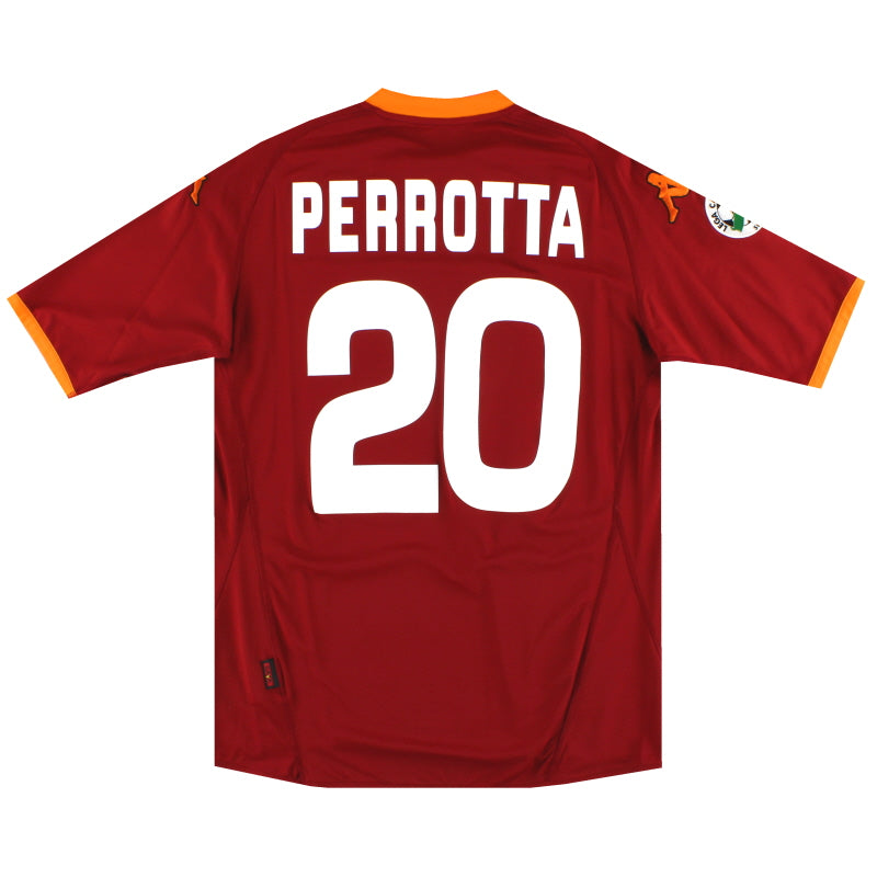 2007-08 Roma Kappa Home Shirt Perrotta #20 *As New* XL Football Shirt