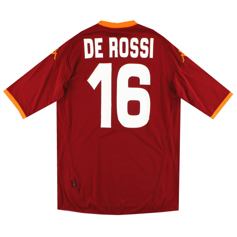 2007-08 Roma Kappa Home Shirt De Rossi #16 *As New* XXL Football Shirt