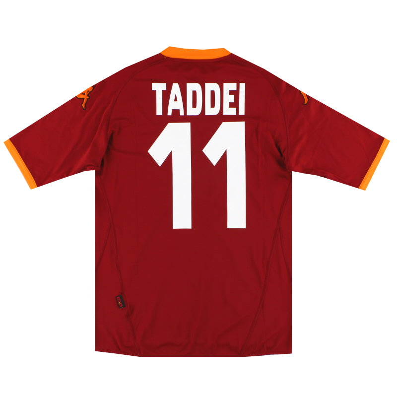 2007-08 Roma Kappa Home Shirt Taddei #11 *As New* XL Football Shirt