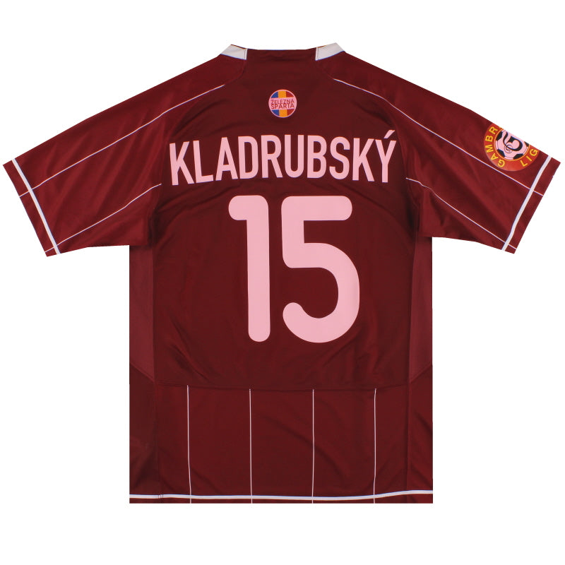 2007-08 Sparta Prague Nike Match Issue Home Shirt Kladrubsky #15 L Football Shirt