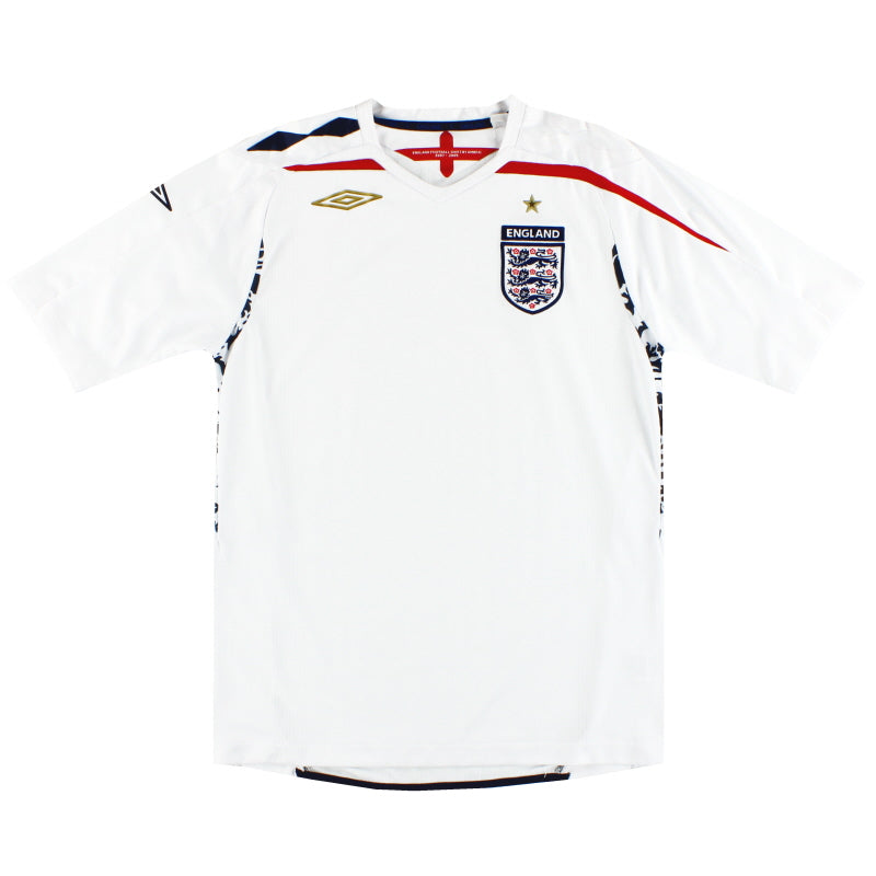 2007-09 England Umbro Home Shirt *Mint* XL Football Shirt