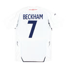 2007-09 England Umbro Home Shirt Beckham #7 *As New* S  Football Shirt