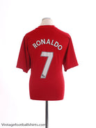 2007-09 Manchester United Home Shirt Ronaldo #7 XL Football Shirt